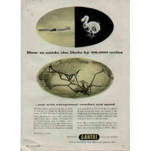 How to outdo the Dodo by 68,000 miles.  1955 QANTAS Australias 