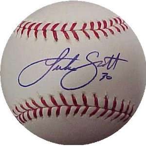  Luke Scott autographed Baseball