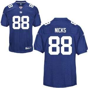  Hakeem Nicks #88 Blue New York Giants Reebok NFL Premier 