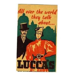  LUCCAs Menu & Business Card Los Angeles CA 1940s 