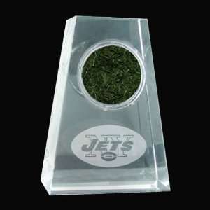 NY Jets Logo Game Turf Tapered Crystal Patio, Lawn 