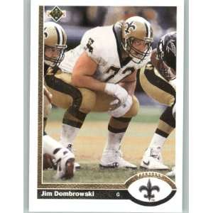  1991 Upper Deck #694 Jim Dombrowski   New Orleans Saints 
