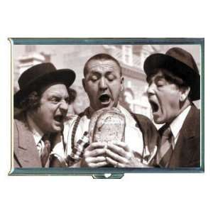 THE THREE STOOGES EATING SANDWICH ID CREDIT CARD WALLET CIGARETTE CASE 