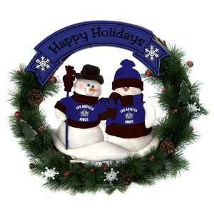  BSS   Los Angeles Kings NHL Snowman Christmas Wreath (20 