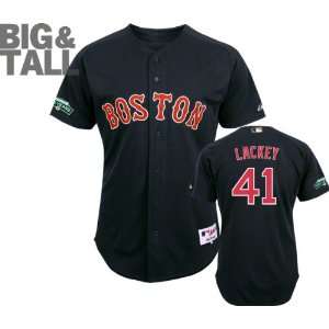 John Lackey Jersey Big & Tall Majestic Navy Authentic Boston Red Sox 