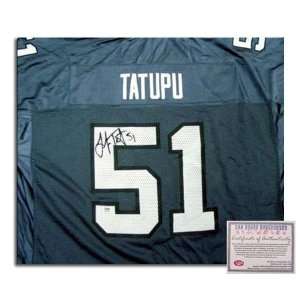 Lofa Tatupu Autographed/Hand Signed Seattle Seahawks NFL Replica Home 