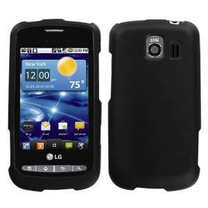  Black Phone Protector Cover(Rubberized) for LG VS660 