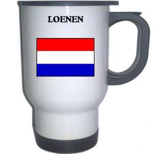  Netherlands (Holland)   LOENEN White Stainless Steel Mug 