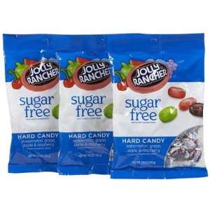 Jolly Rancher Sugar Free Hard Candy Assortment Peg Bag, 3.6 oz, 3 ct 