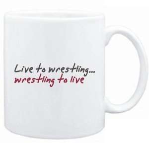 New  Live To Wrestling ,Wrestling To Live   Mug Sports 