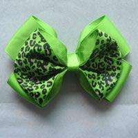   BABY TODDLE 20PCS HAIR BOW CLIP LARGE LEOPARD ALLIGATOR CLIP  