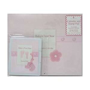  Baby Booties Little One Baby Prints Calendar and Stamp Pad 