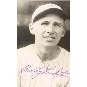  Freddy Lindstrom Autographed Post Card