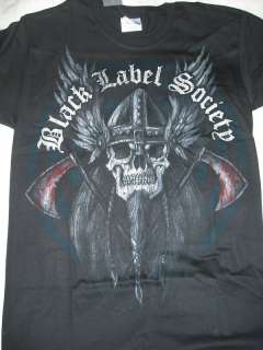 BLACK LABEL SOCIETY Thor Skull w/ Helmet T Shirt **NEW  
