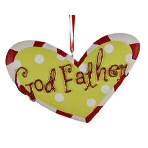 God Father Heart Christmas Ornament 