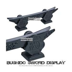   Bushido Single Sword Display Stand With Kanji