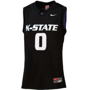  Nike Kansas State Wildcats #0 Black Replica Basketball 