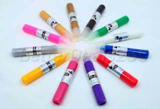 3D Paint Pen UV Gel Acrylic Design Nail Art Polish 12 Colors