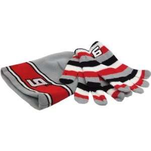  #9 Kasey Kahne Gray/Red Youth Number Knit Beanie & Gloves 