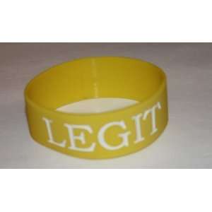  LEGIT Silicon Bracelet 1 YELLOW 