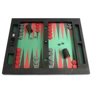  Leather/Microfiber Table Top Backgammon Set   (26 Extra 