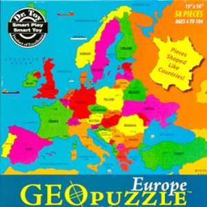  7 Pack GEOTOYS EUROPE GEOPUZZLE 