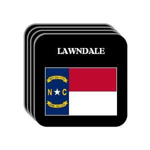 US State Flag   LAWNDALE, North Carolina (NC) Set of 4 Mini Mousepad 