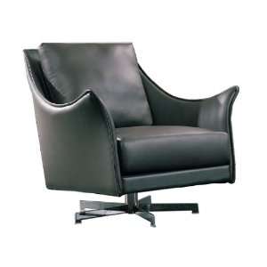  Lavish Swivel Arm Chair by Mobital   Black (Lavish SAC 