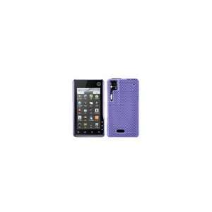   XT701 Purple Latticed Back Protector Cover Cell Phones & Accessories