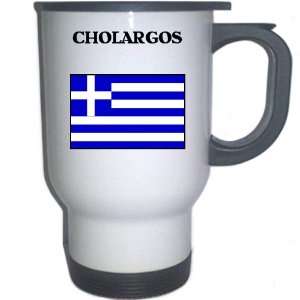  Greece   CHOLARGOS White Stainless Steel Mug Everything 