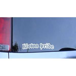  Kiowa Pride Vinyl Sticker   White Automotive