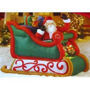   Time Santa Sleigh 6 1/2 Ft. Christmas Inflatable