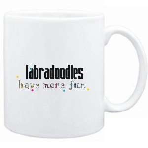  Mug White Labradoodles have more fun Dogs Sports 