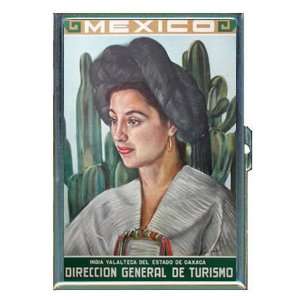  Mexico Travel Poster Nice Girl ID Holder, Cigarette Case 