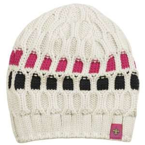   Saints Womens Pink Breast Cancer Uncuffed Knit Hat