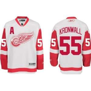  Kronwall #55 A Detroit Red Wings Reebok Premier ROAD 