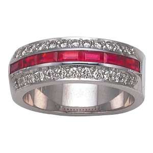  1.75 cttw Karina B(tm) Ruby Band in Platinum 950 Size 7.5 