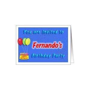    Fernandos Birthday, Invitation to the Party Card Toys & Games