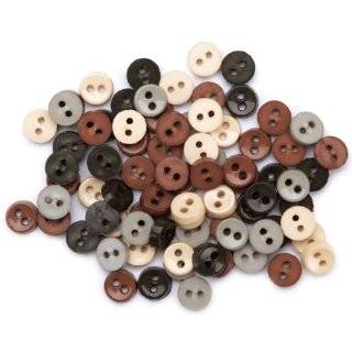   Basic Mini Buttons, 75/Pkg, Black and White Arts, Crafts & Sewing