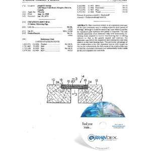  NEW Patent CD for EXPANSION JOINT SEAL 