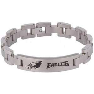  Titanium NFL Football Philadelphia Eagles Logo ID Bracelet 