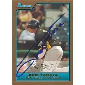  Jose Tabata Signed 2006 Bowman Card Pittsburgh Pirates 