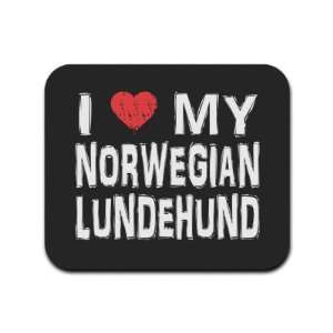  I Love My Norwegian Lundehund Mousepad Mouse Pad 