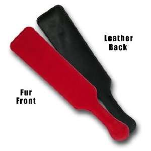  FUR LINED LEATHER PADDLE RED