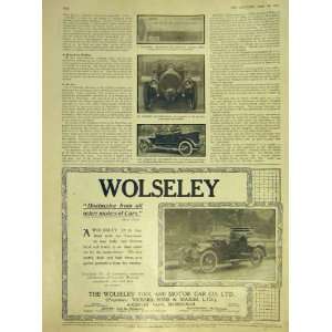   Motor Car Wolseley Rennaux Gyroscope Napier Print 1911