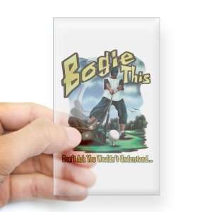  Sticker Clear (Rectangle) Golf Humor Bogie This 