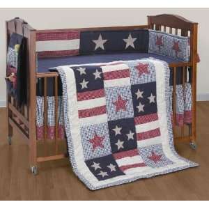  Little Patriot Stars & Stripes 4Pc Crib Set Alyssa Preston 