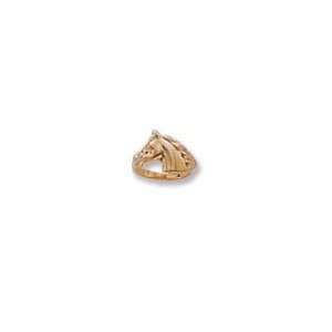  14KT Gold Horse Ring 