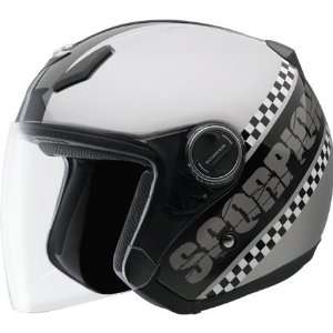  Scorpion EXO 200 TT Open Face Helmet X Small  Silver Automotive