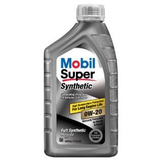  Mobil 1 96995 Synthetic 0W 20 Motor Oil   1 Quart (Case of 